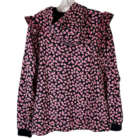 Sandy Liang Target Pink Ditsy Floral Hoodie Sweatshirt Large - Picture 2 of 6